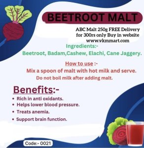 Beetroot Malt 250g FREE Delivery for 250rs only
