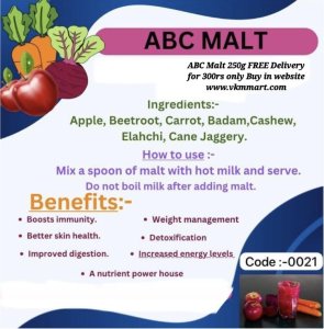 ABC Malt 250g FREE Delivery for 250rs only