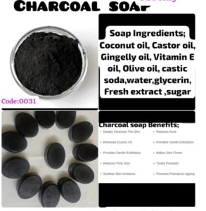 Charcoal Soap 4Combo FREE Delivery for 263rs only