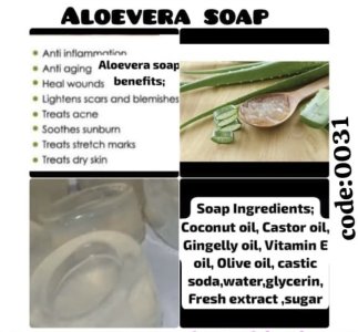 Aloevera Soap 4Combo FREE Delivery for 263rs only