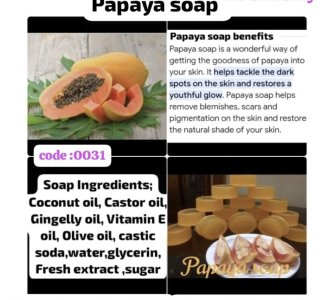 Papaya Soap 4Combo FREE Delivery for 263rs only