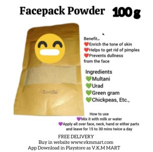 Facepack Powder 100g FREE Delivery for 238rs only