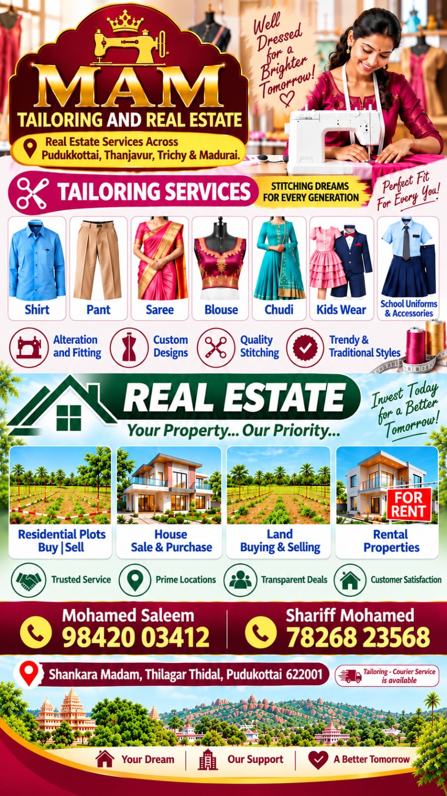 MAM Tailoring & Real Estate